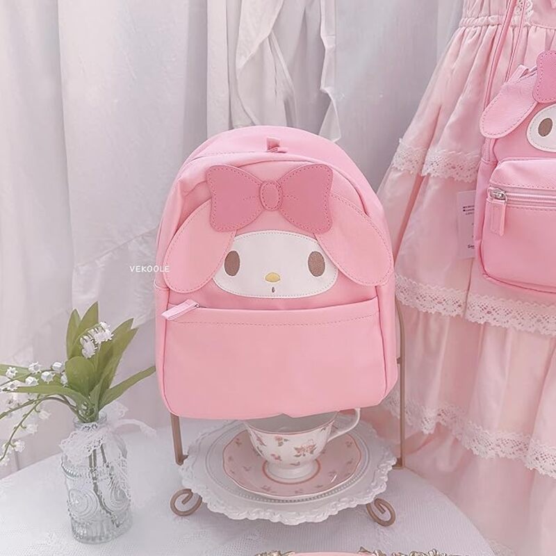 Kawaii Backpack Anime Cute Mini Cartoon Bag My Melody Backpack Handbag PU Kuromi Schoolbags